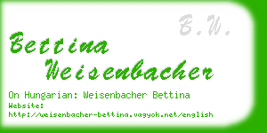 bettina weisenbacher business card